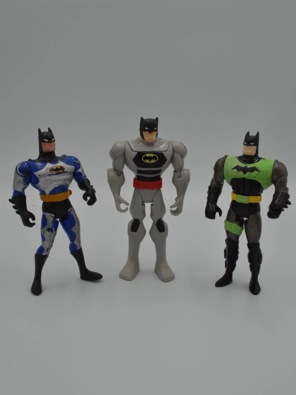 Vintage Kenner Tornado Multicolor Animated Series Batman Action Figures Lot Of 3